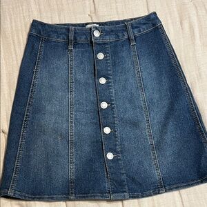 Mossimo Supply Co. Blue Denim A-Line Skirt